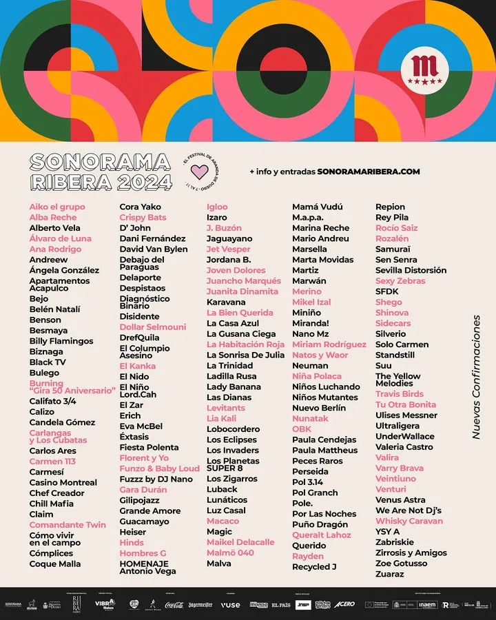 Portada y Cartel Festival Sonorama Ribera